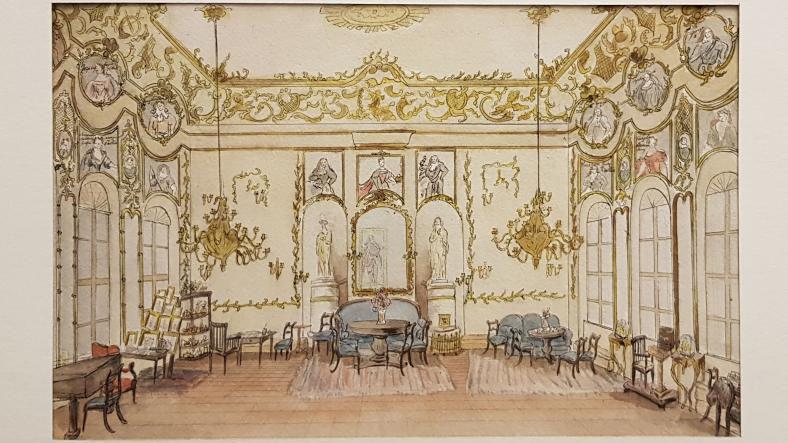 Wanddekoration Aquarell B Kuefstein